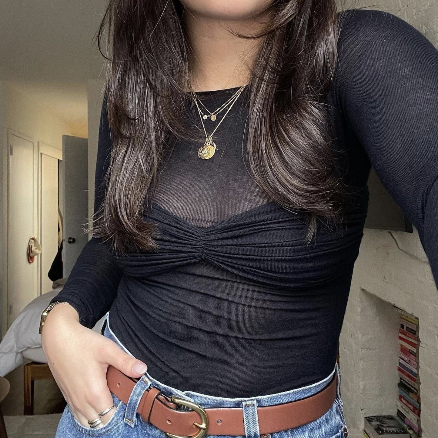 Sexy Off The Shoulder See Through Women Tops