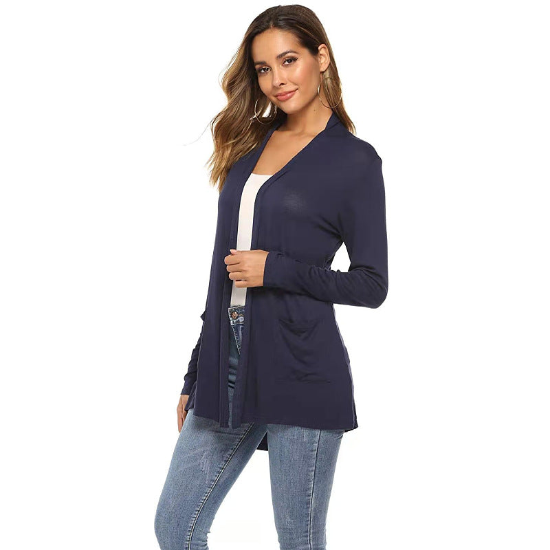 Summer Long Sleeves Women Cardigan Coats