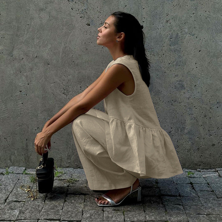 Women's Cotton Vest & Pants Set