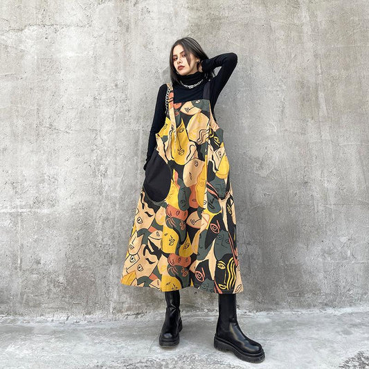 Retro Women Print Cozy Long Dresses-Maxi Dresses-The same as picture-One Size-Free Shipping at meselling99