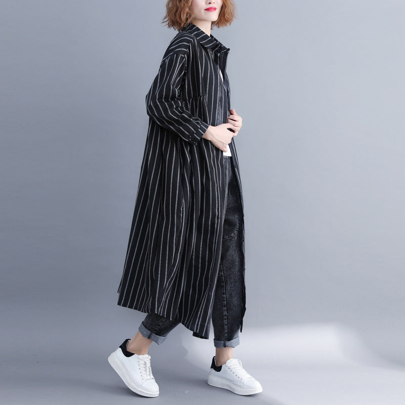 Fashion Linen Plu Ssizes Fall Shirts Coats-Coats & Jackets-Free Shipping at meselling99