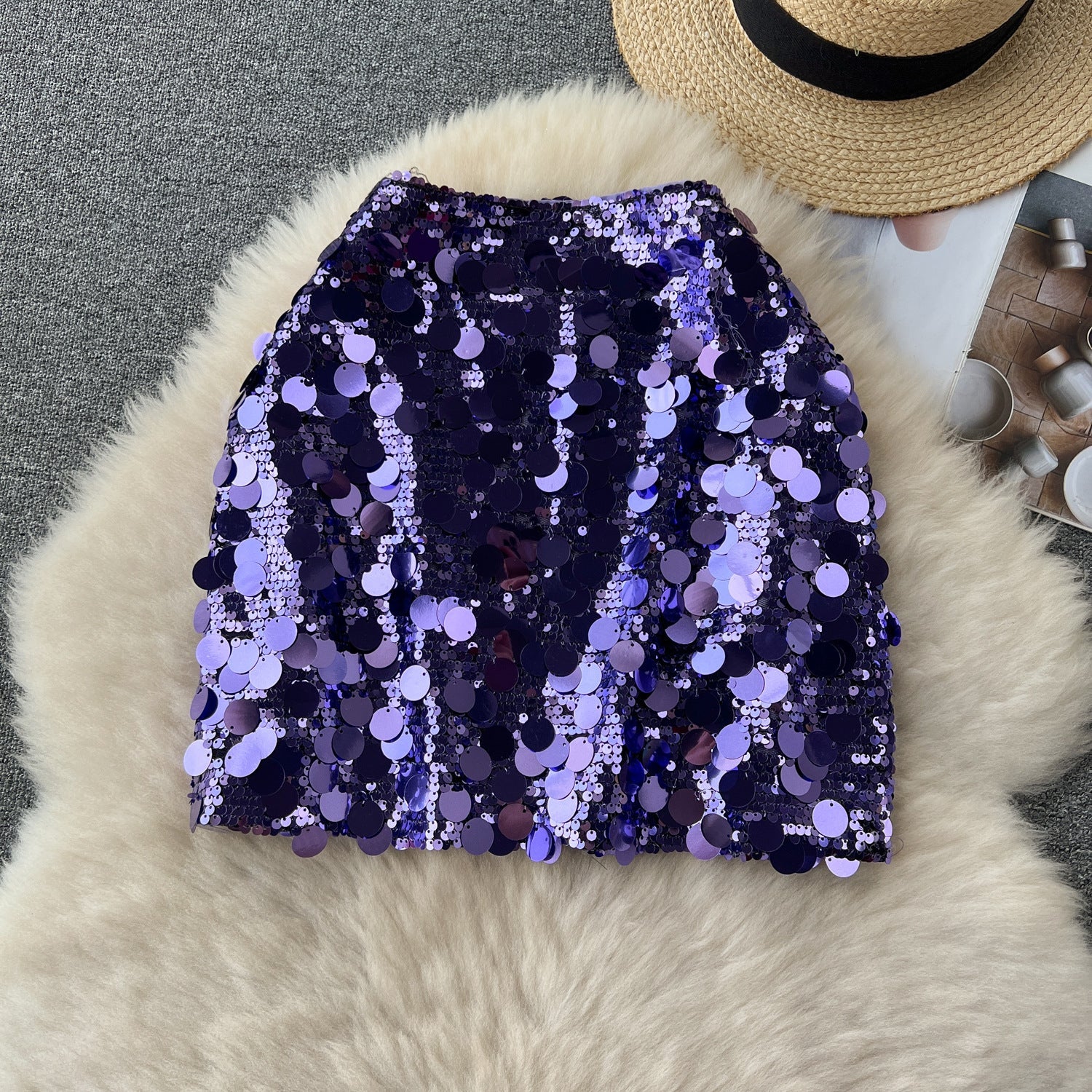 Sexy Sequined Summer A Line Mini Skirts