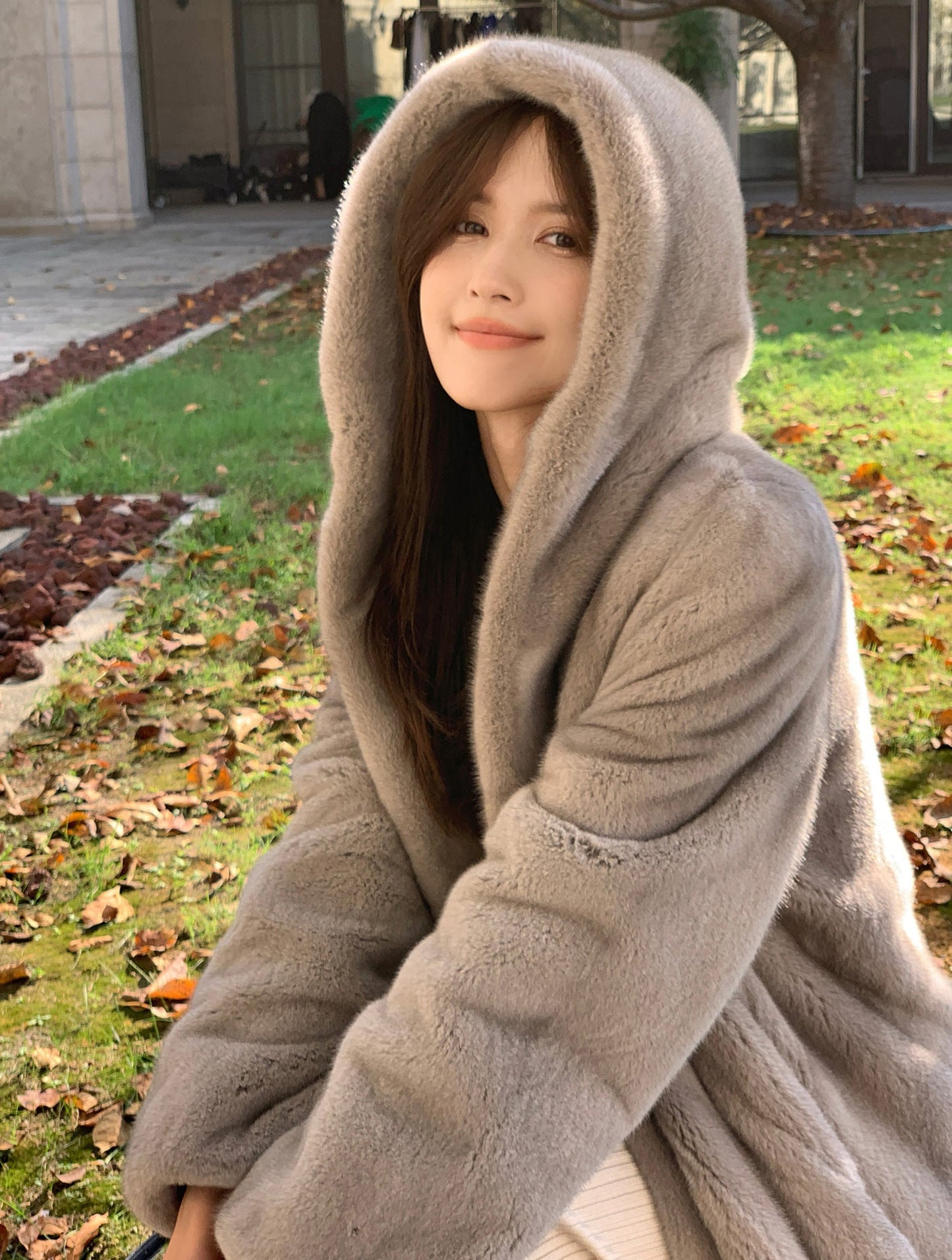 Fashion Women Faux Fur Hoodies Coats for Women