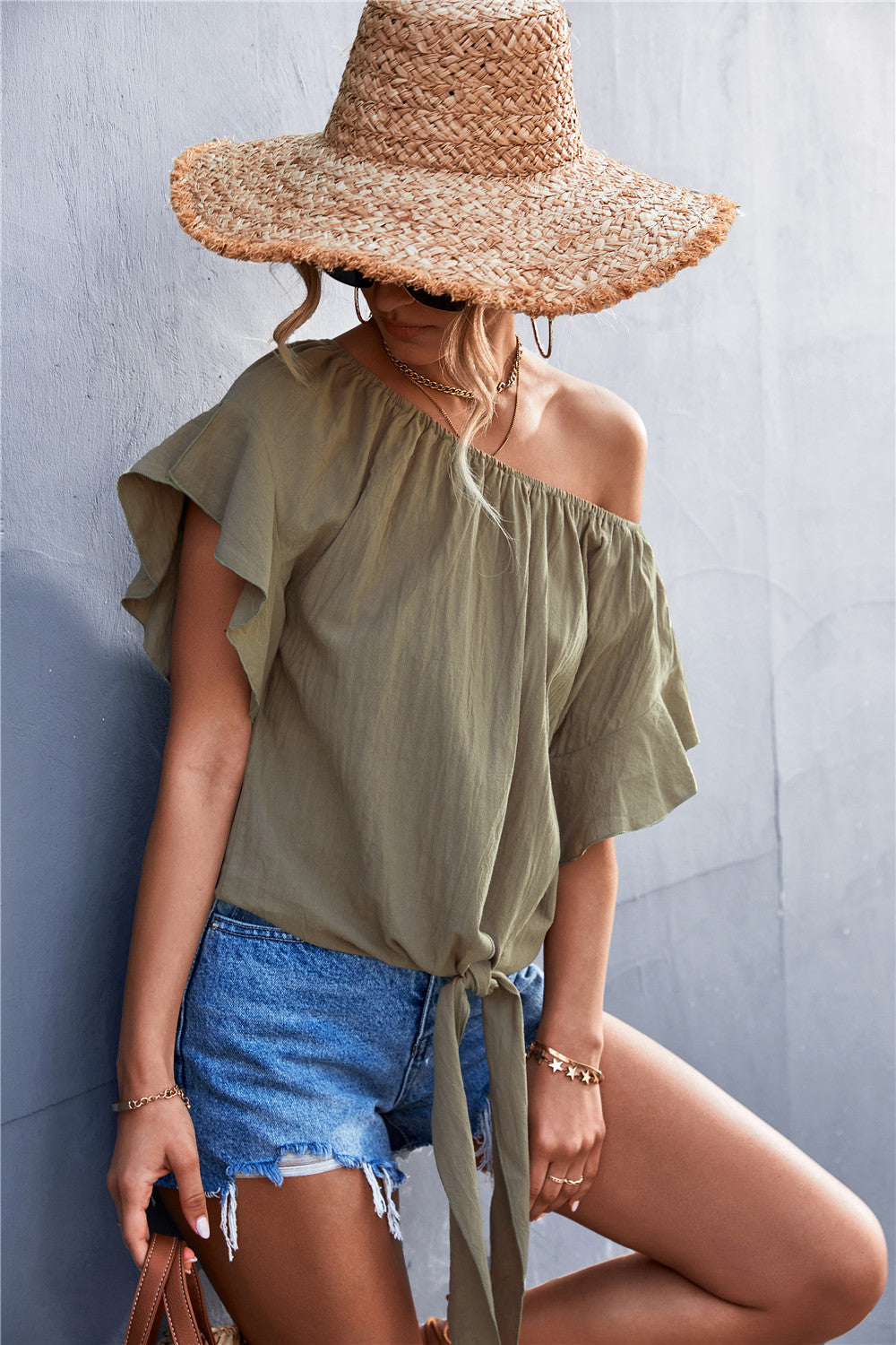 Summer Round Neck Women Blouses