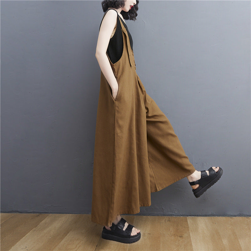 Summer Plus Sizes Casual Wide Legs Jumpsuits