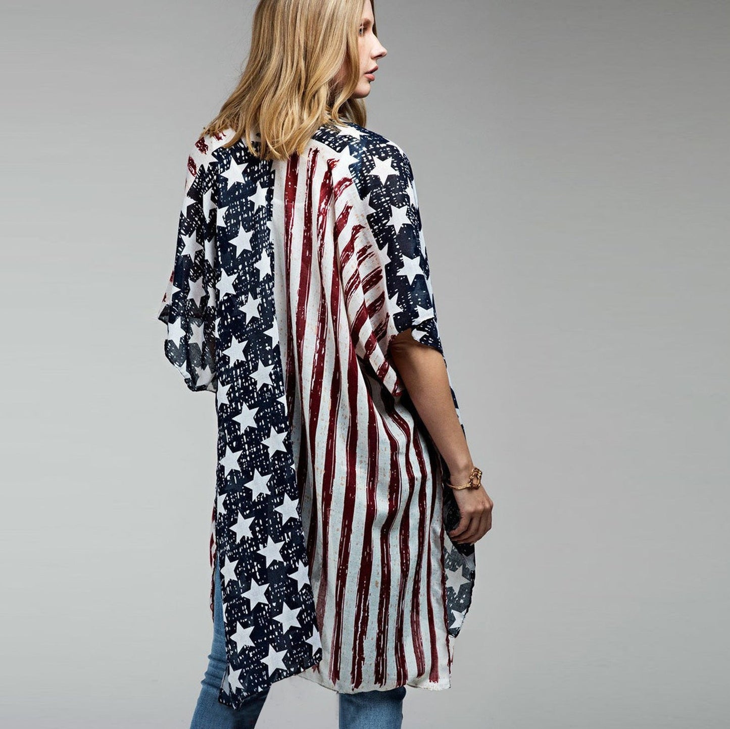 Casual Indenpence Day Flag Summer Beach Cover Ups