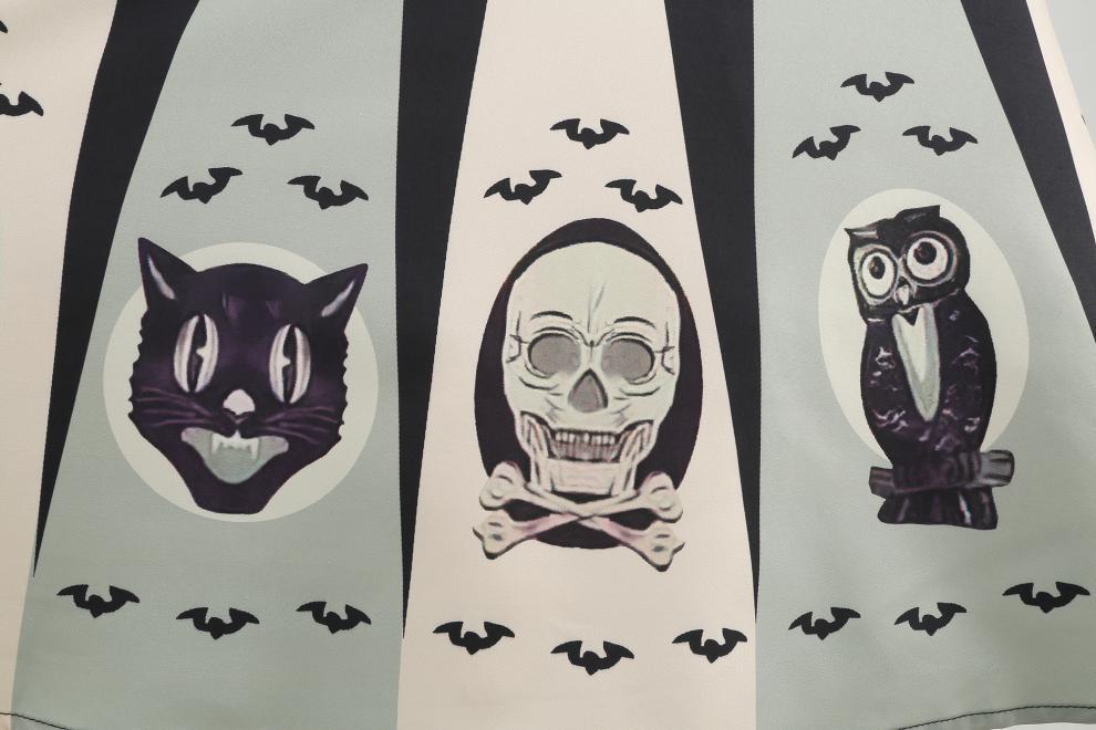 Halloween Print Fit & Flare Dress