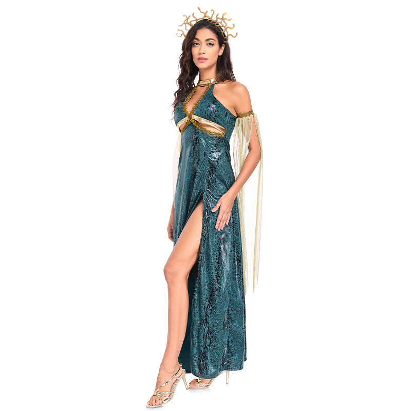 Medusa Costume - Greek Mythology Snake Goddess Gown for Halloween