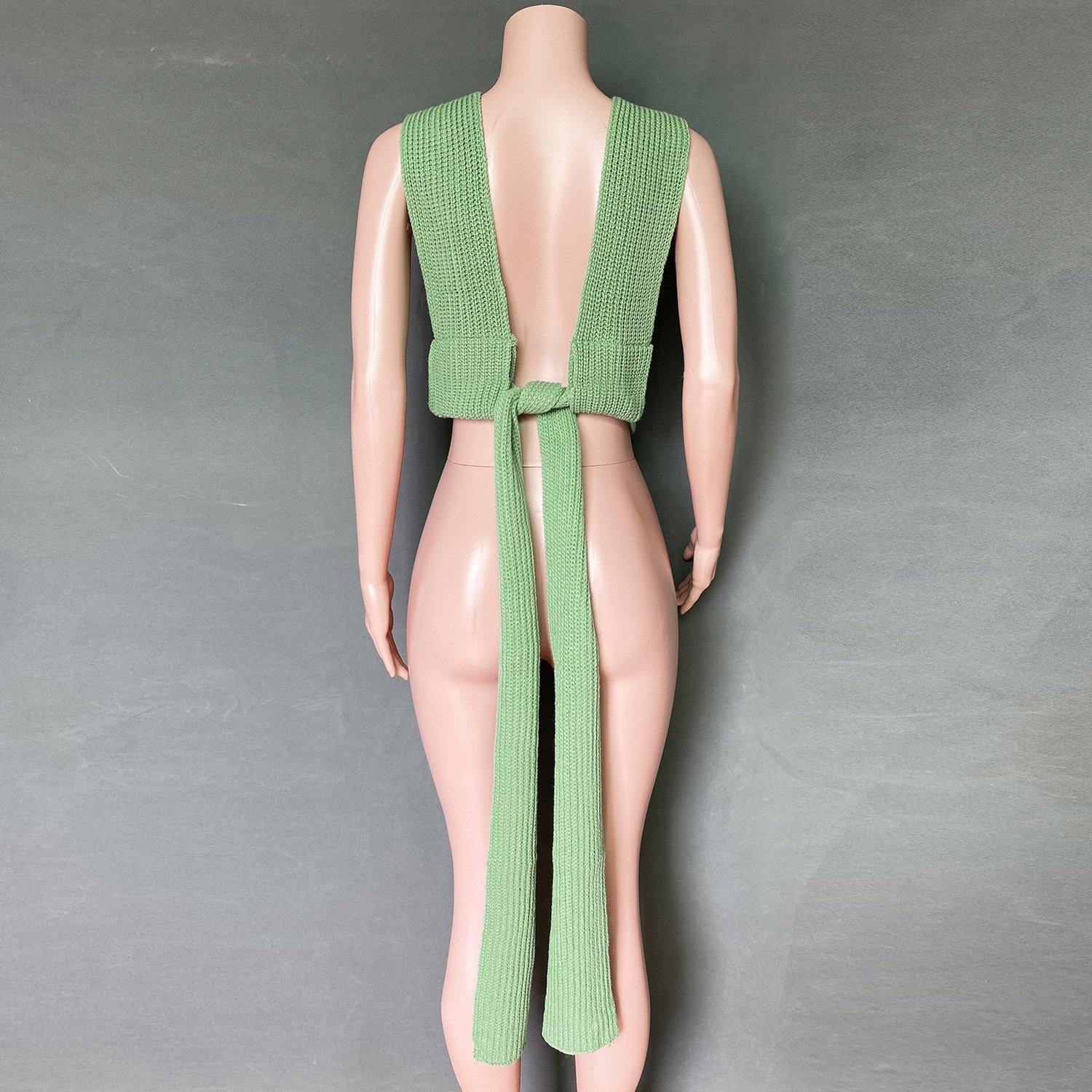 DIY Knitting Bangdage Tops-STYLEGOING