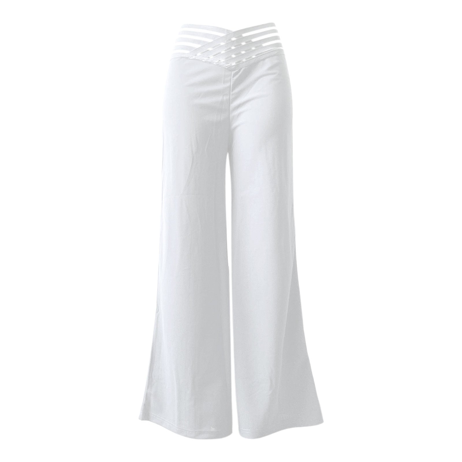 Casual Summer High Waist Wide Legs Pants