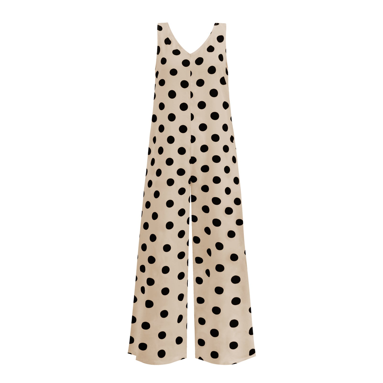 Casual Summer Dot Print Backless Women Jumpsuits