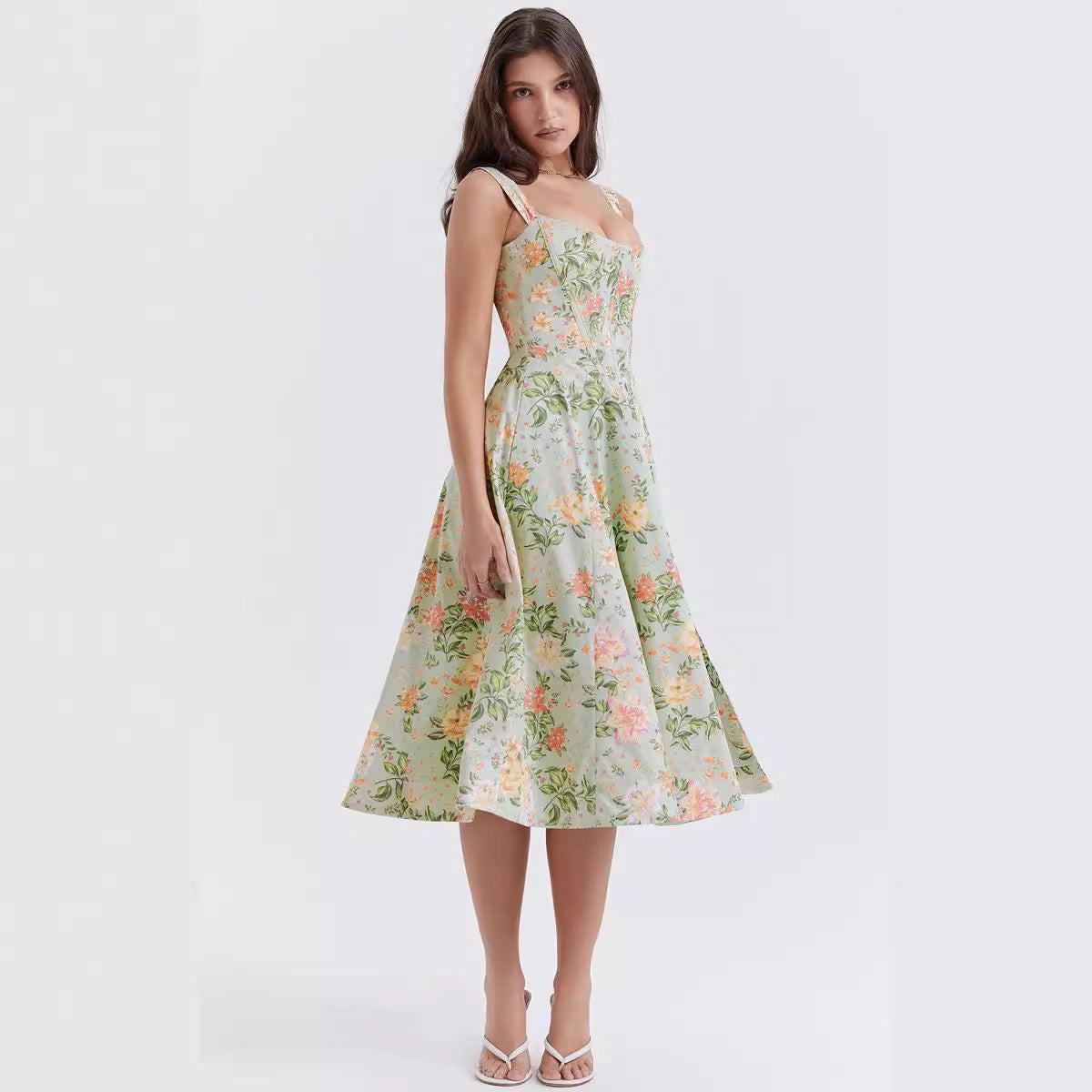 Floral Wrap Slit Dress – Feminine, Flattering & Fashionable