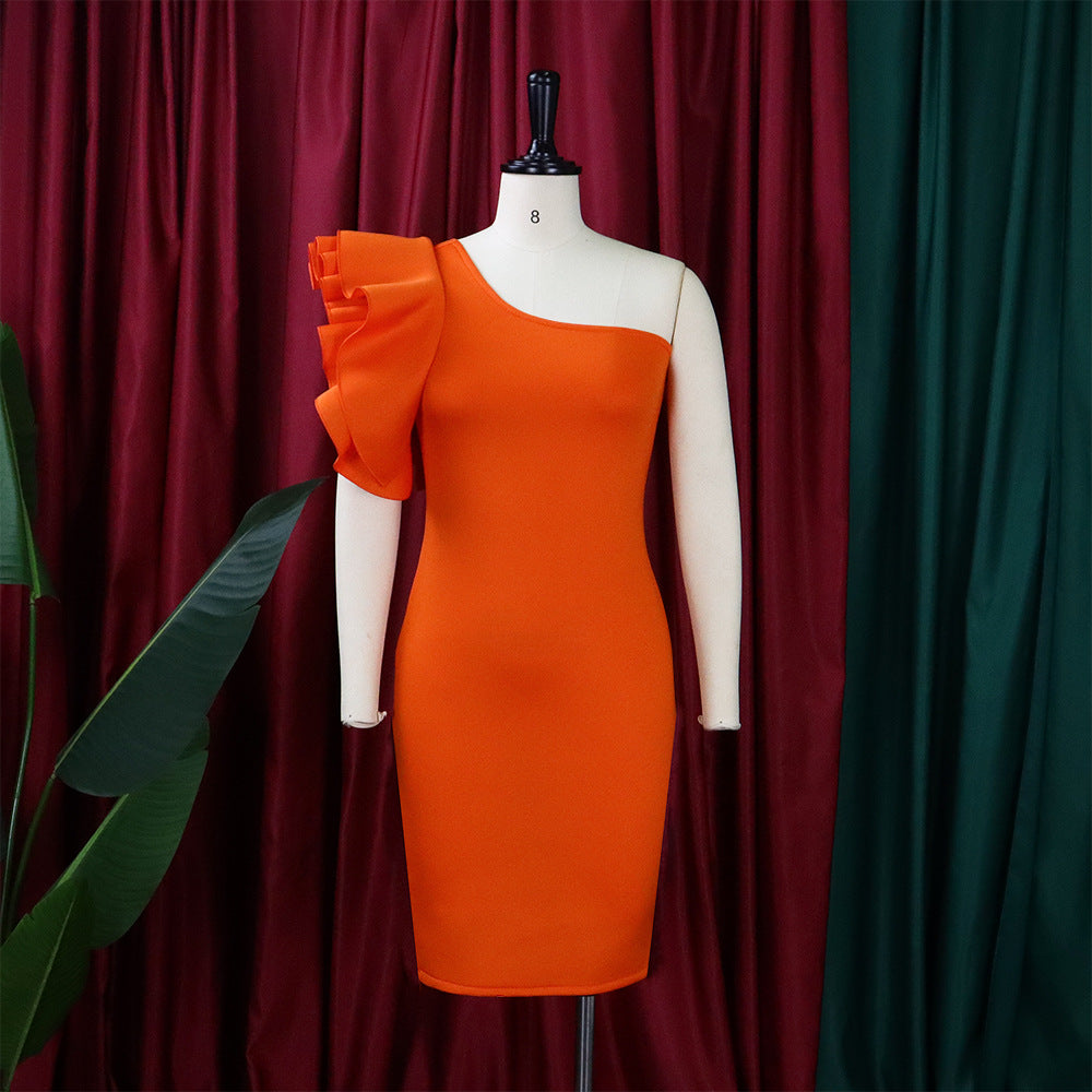 Summer One Shoulder Sexy Party Dresses for Women-Dresses-Free Shipping at meselling99