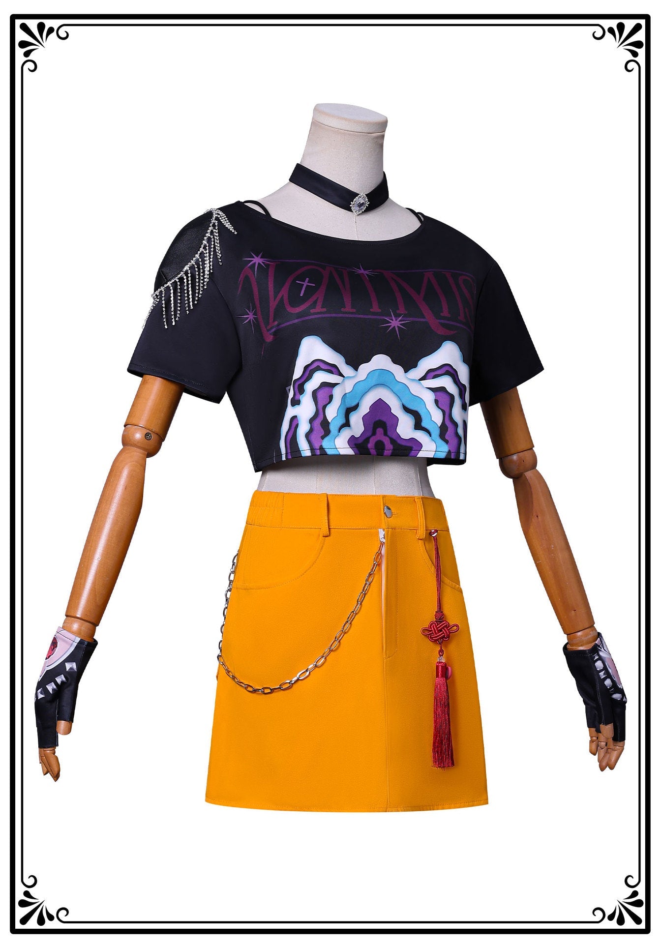 K-POP Demon Hunter Girl Group Cosplay Costume – Lumimira Zoey Outfit