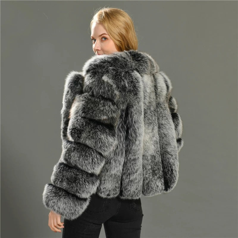 Fashion Artificial Fur Winter Short Coats for Women