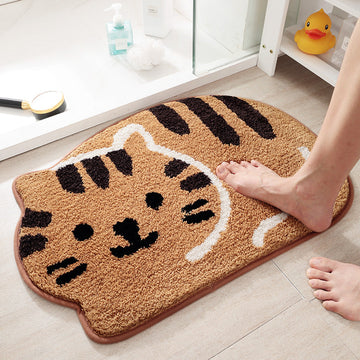 Cat-Shaped Bath Mat - Super Absorbent, Quick-Dry