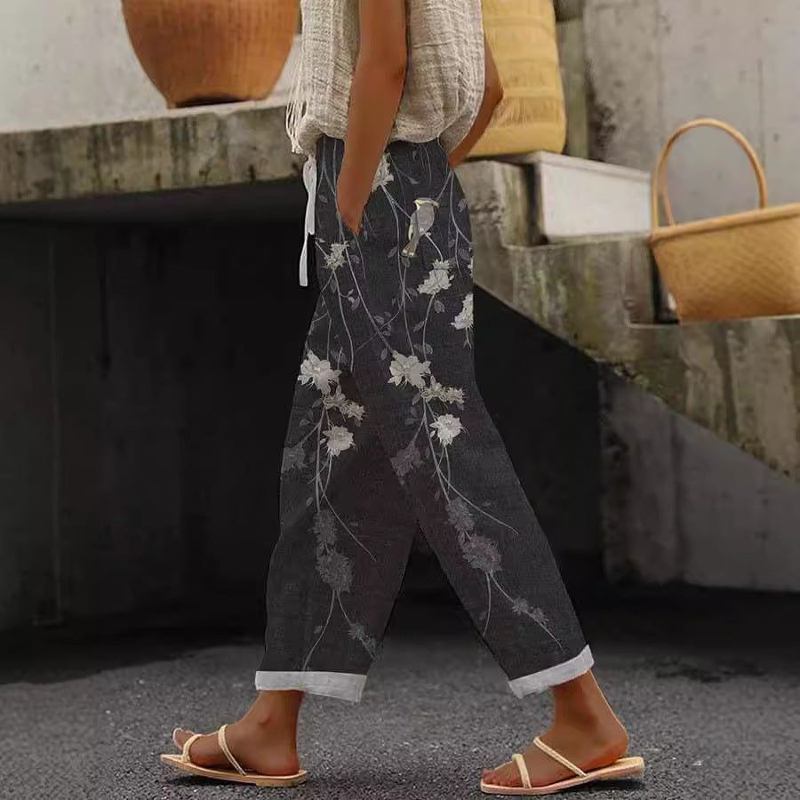 Casual Women Drawstring Elastic Waist Pants