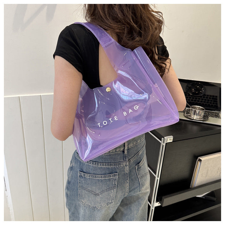 Chic PVC Clear Shoulder Bag