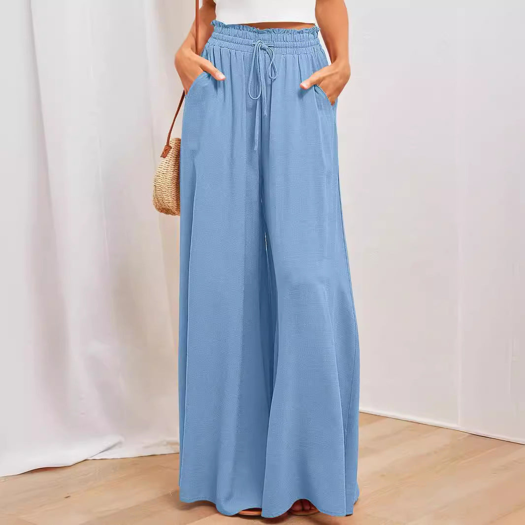 Women's High-Waisted Wide-Leg Palazzo Pants