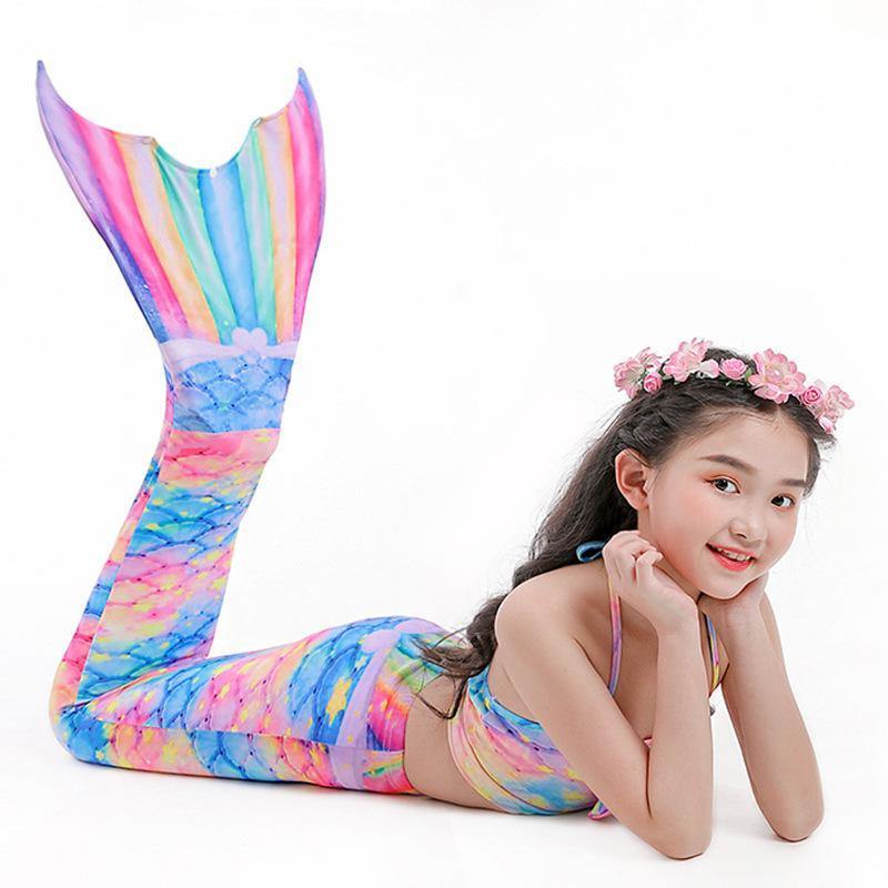 Grils Summer Mermaid Dress&Bikini-STYLEGOING