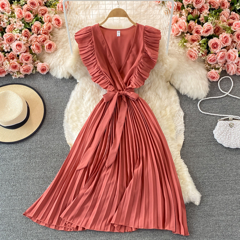 Elegant V Neck Women Long Dresses