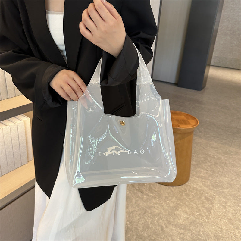 Chic PVC Clear Shoulder Bag