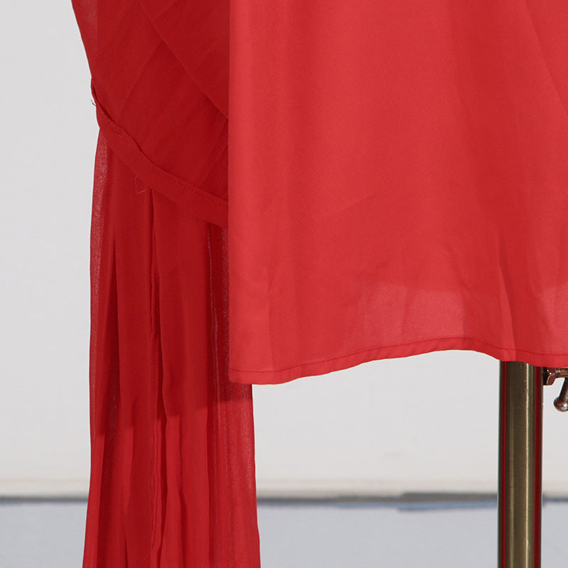 Elegant Off-Shoulder Long Dress with 3D Floral Appliques