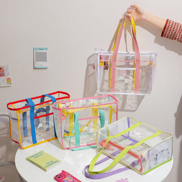 Cartoon Large Clear Tote Bag for Women