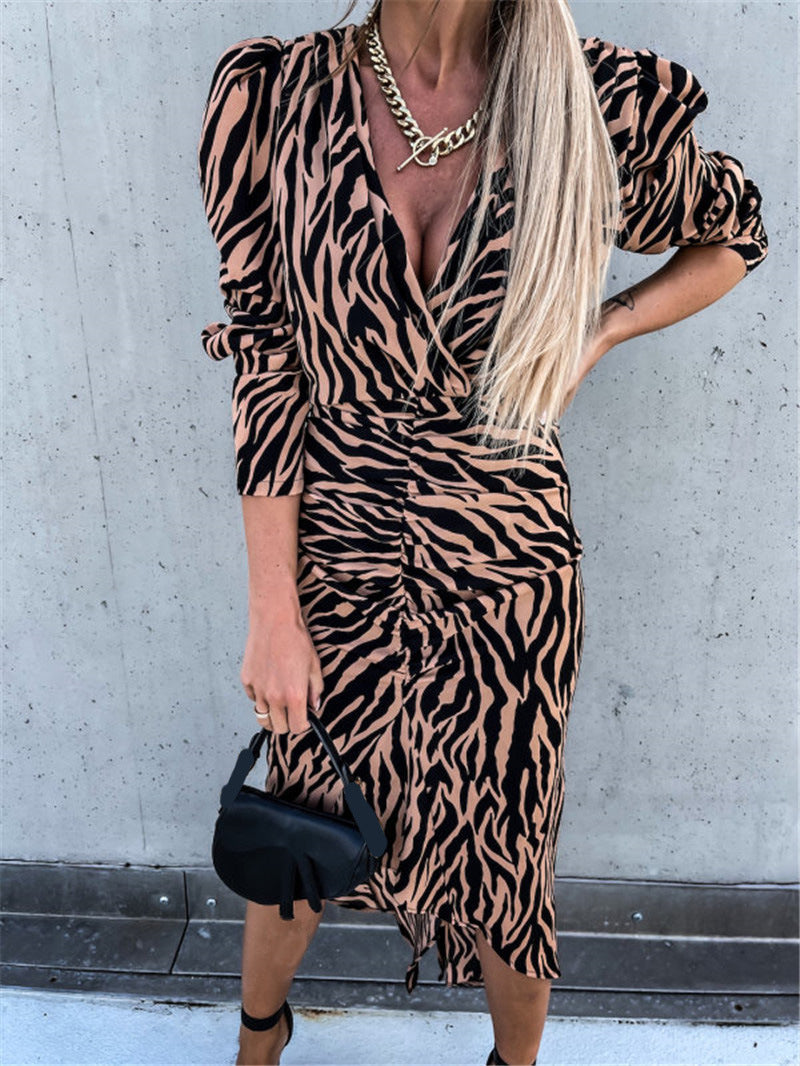 Sexy Striped Irregular Dresses