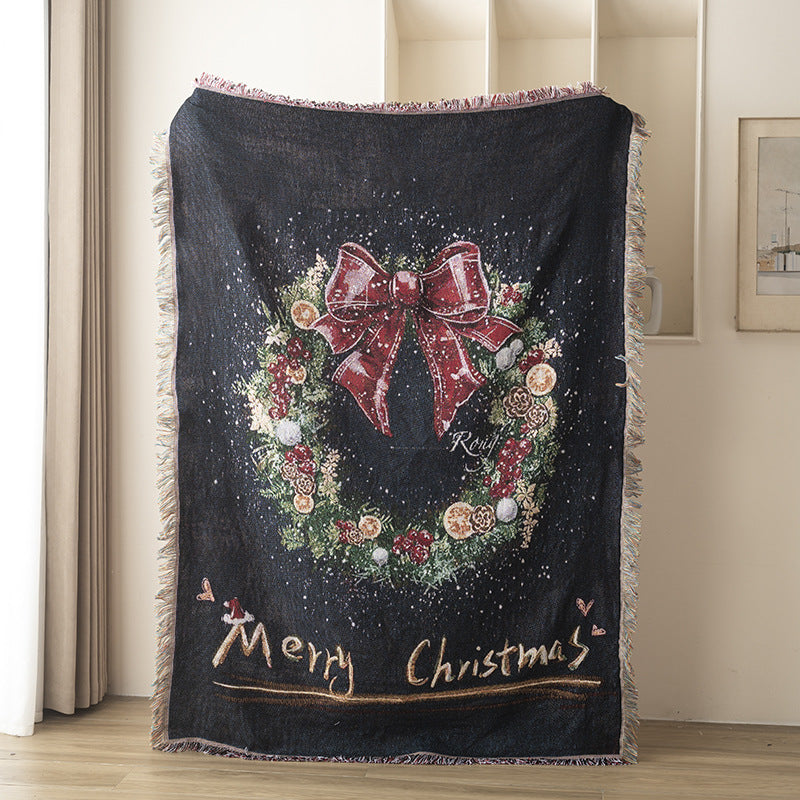 Christmas Gift Blankets - Holiday Decor Throws for Sofa, Bed & Wall