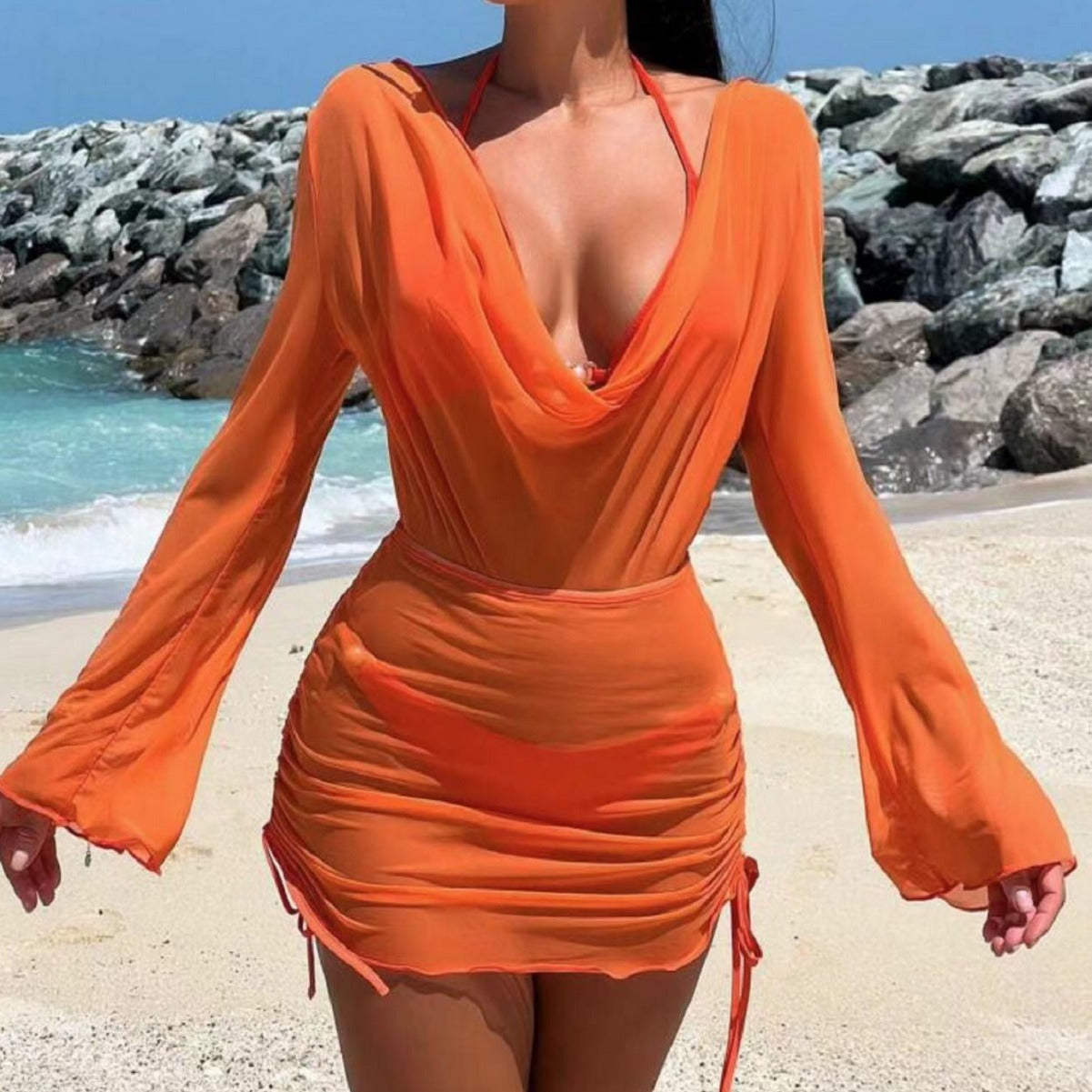 Sexy Backless 3pcs Swimsuits