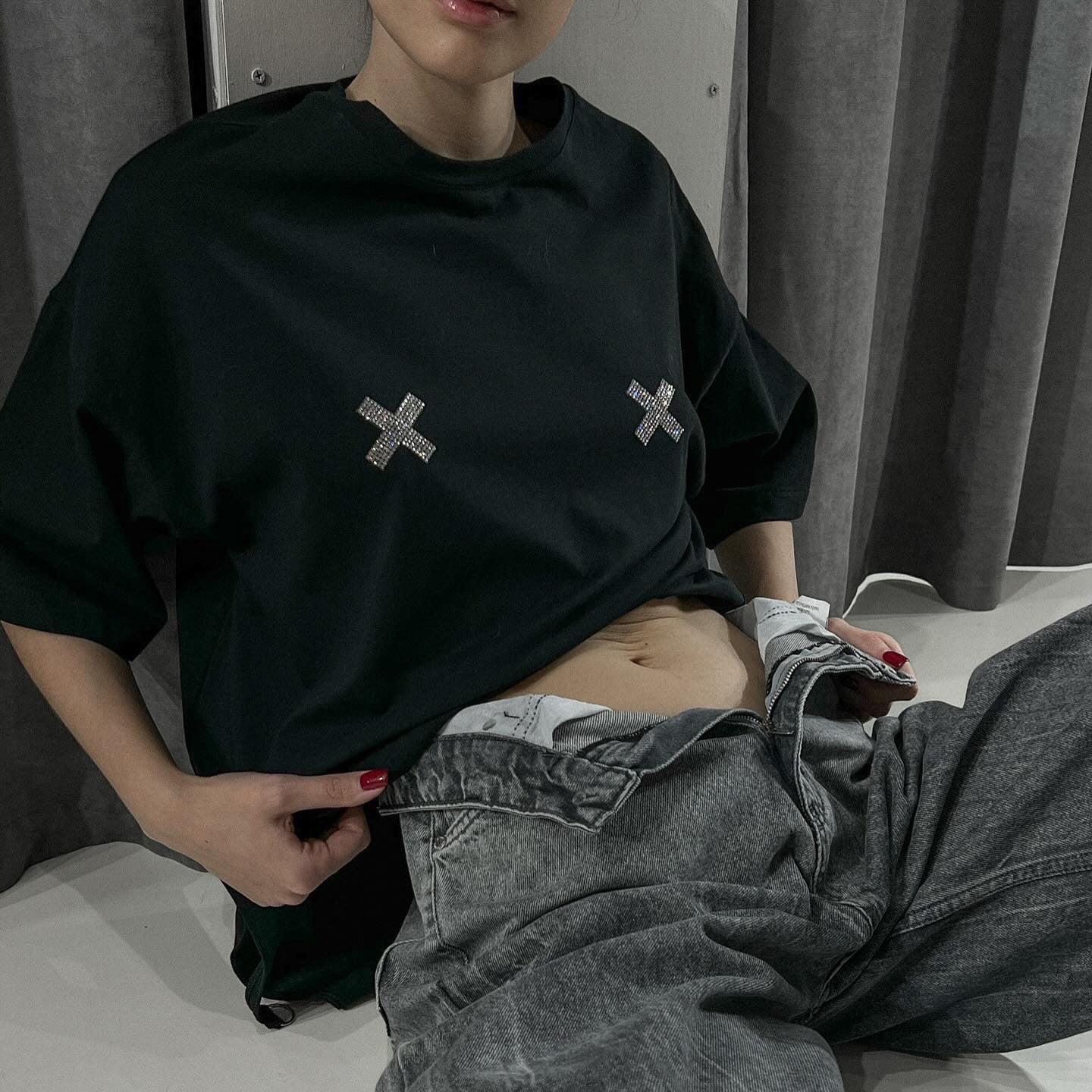 Designed Irregular Short Sleeves T Shirts