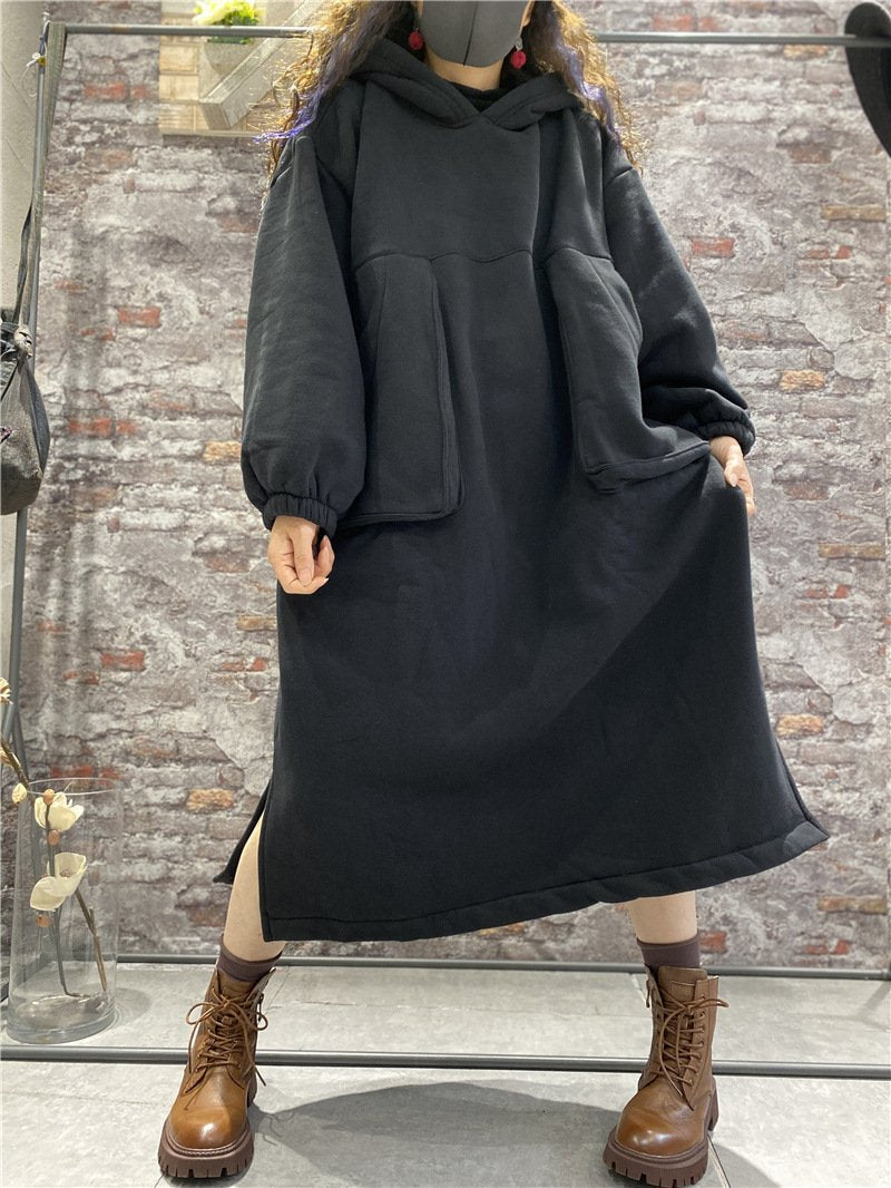 Winter Velvet Plus Sizes Women Cozy Long Dresses-Dresses-Free Shipping at meselling99