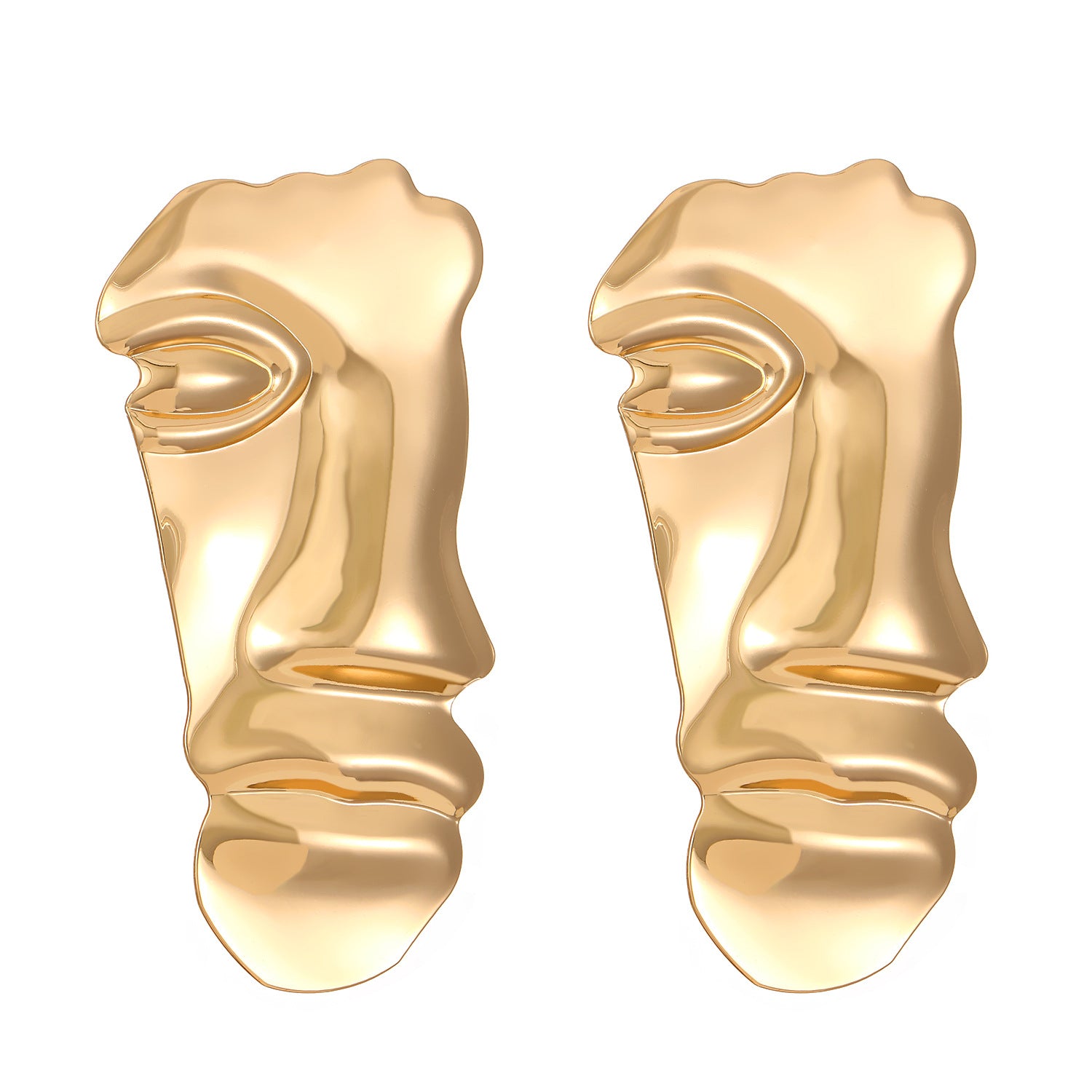 Dramatic Human Face Jewelry Set for Women