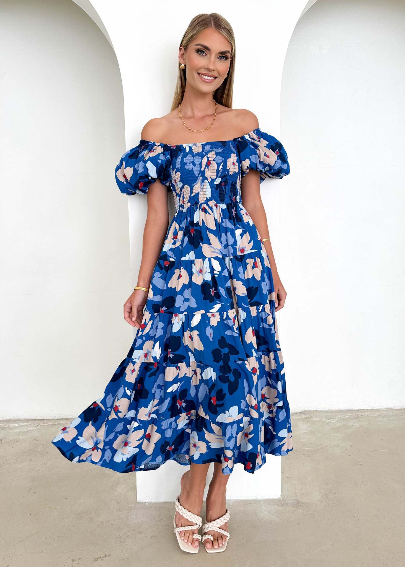 Women's Summer Bubble Sleeve Dress