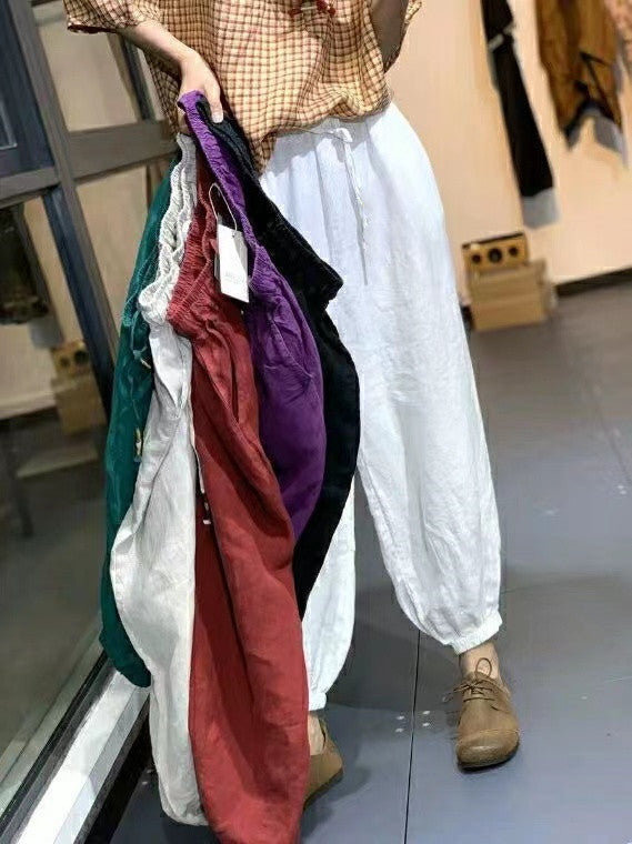 Women's Linen-Cotton Casual Pants