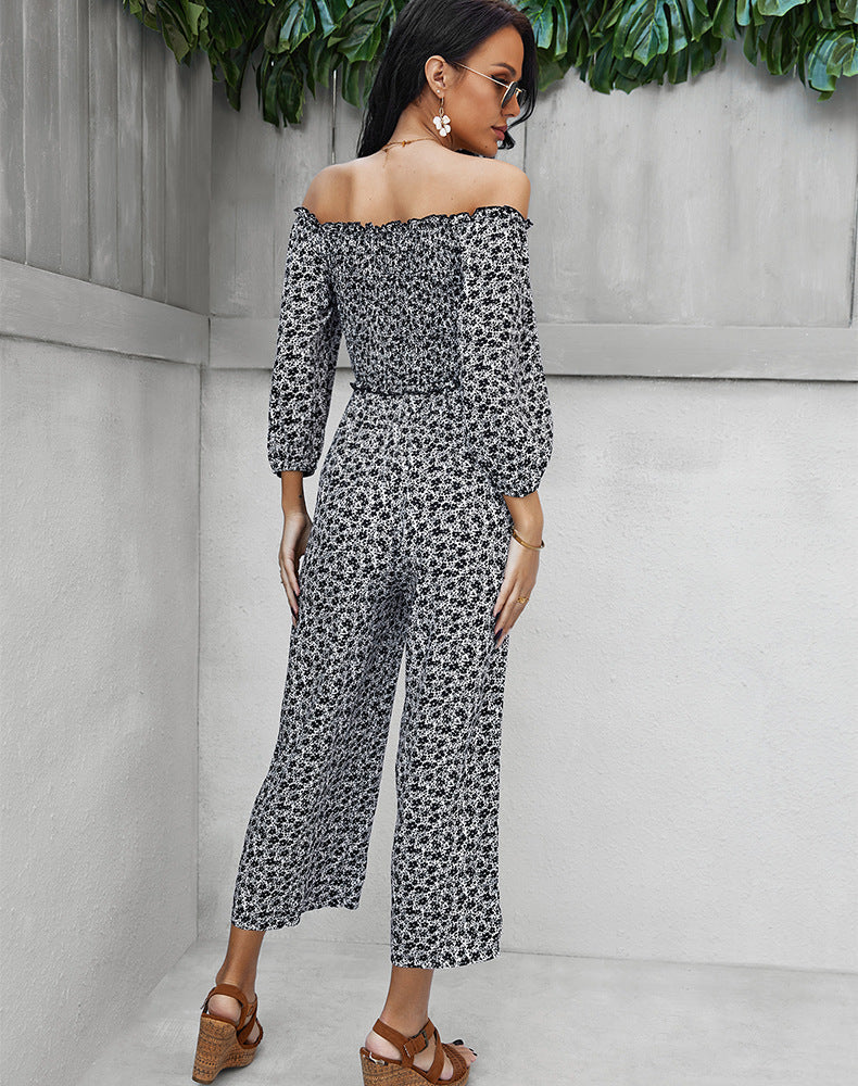 Fashion Off The Shoulder Women Jumpsuits Rompers