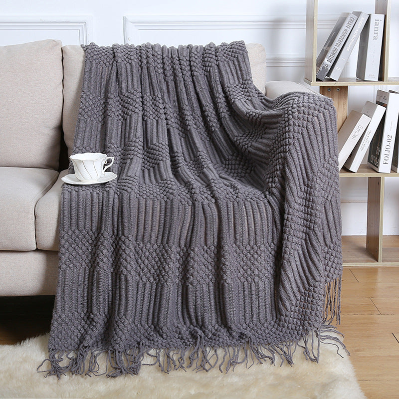 Boho Fringe Sofa Blanket