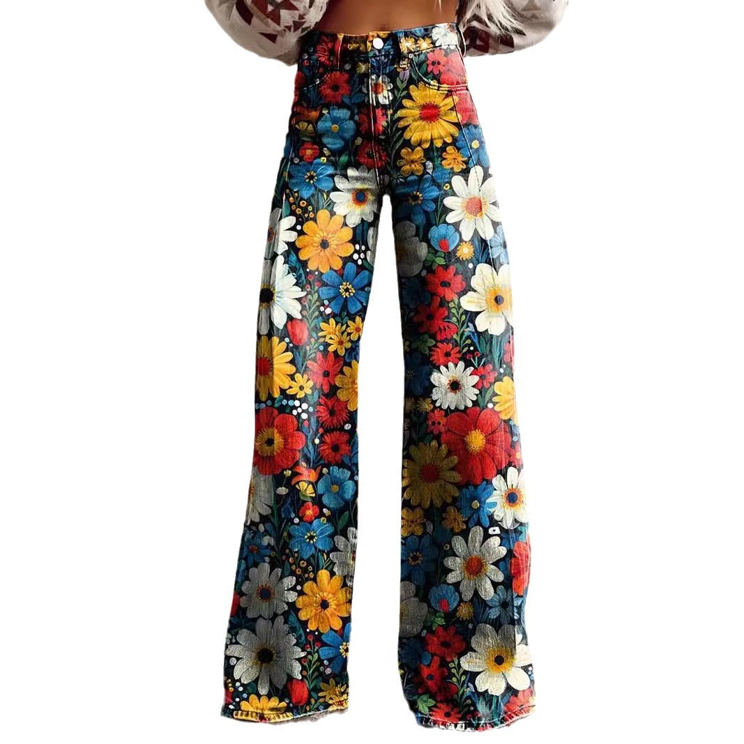 Plus Size Women's Flared Jeans