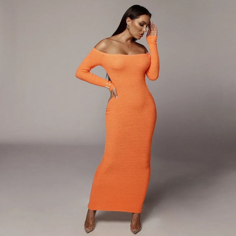 Sexy Off The Shoulder Backless Long Dresses-Dresses-Free Shipping at meselling99
