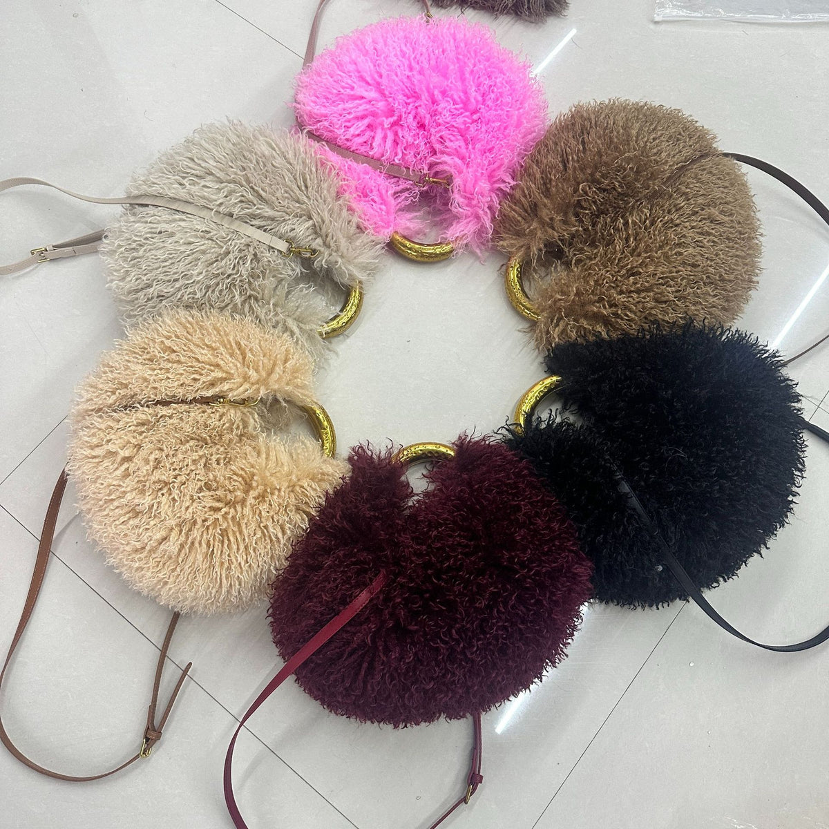 Women's Fuzzy Faux Fur Crossbody Bag