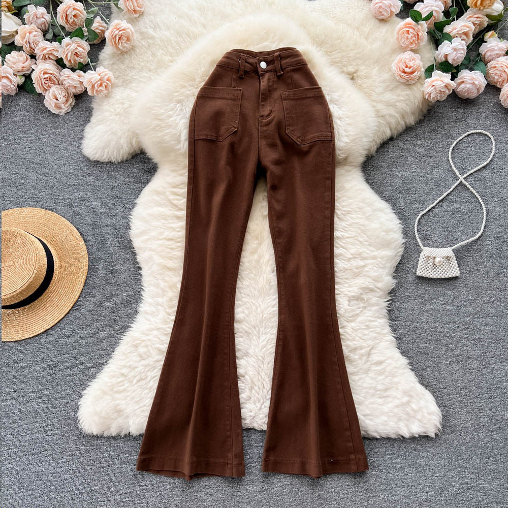 Retro Vintage Black Flare Jeans