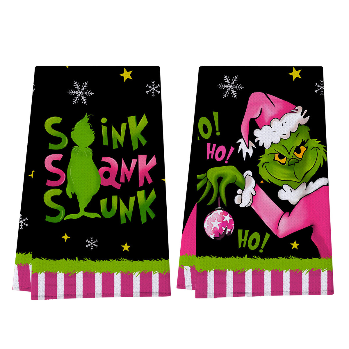 Grinch Christmas Kitchen Towel