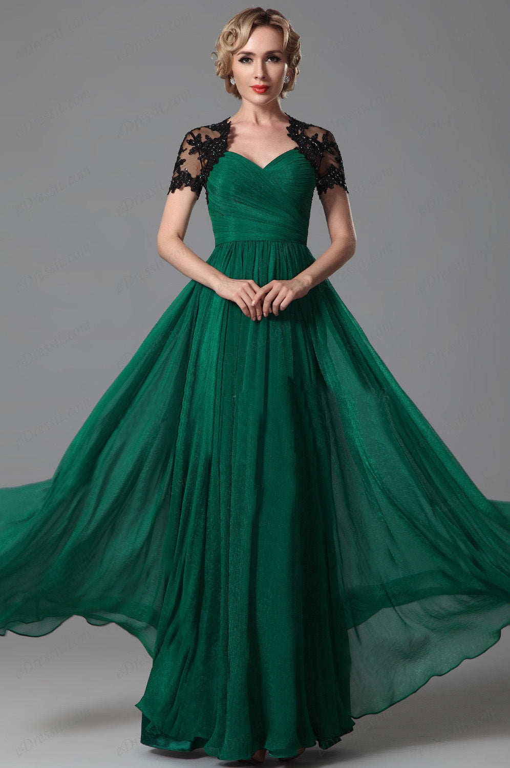 Elegant Chiffon Long Evening Dresses-Dresses-Free Shipping at meselling99