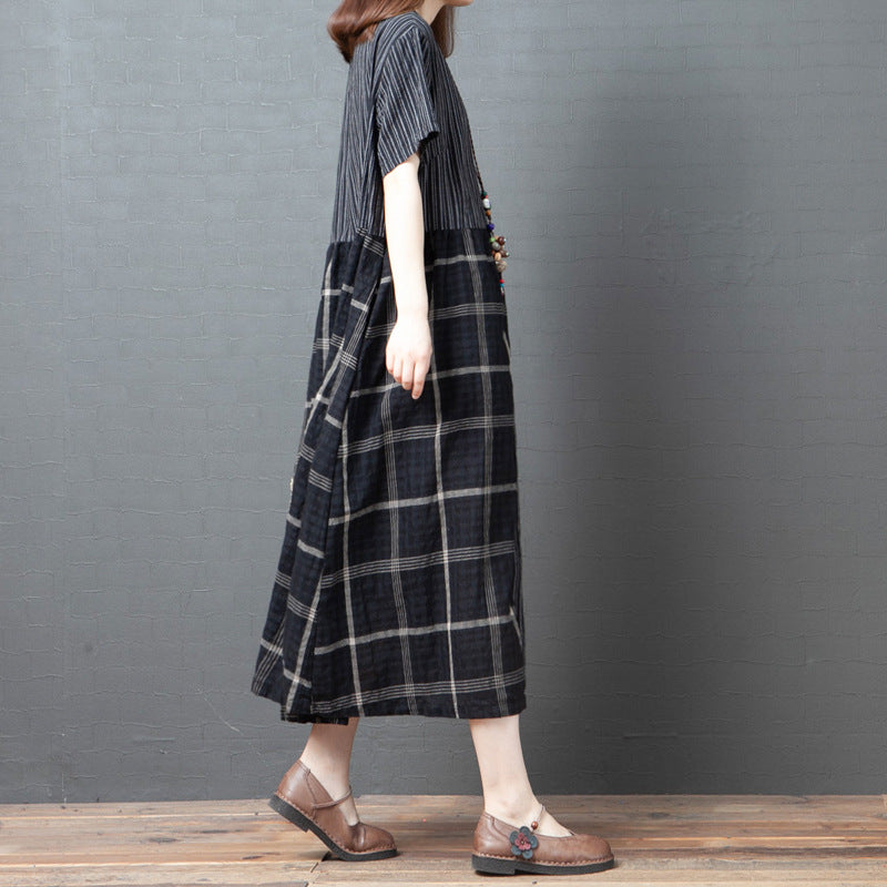 Vintage Linen Summer Long Dresses-Dresses-Free Shipping at meselling99