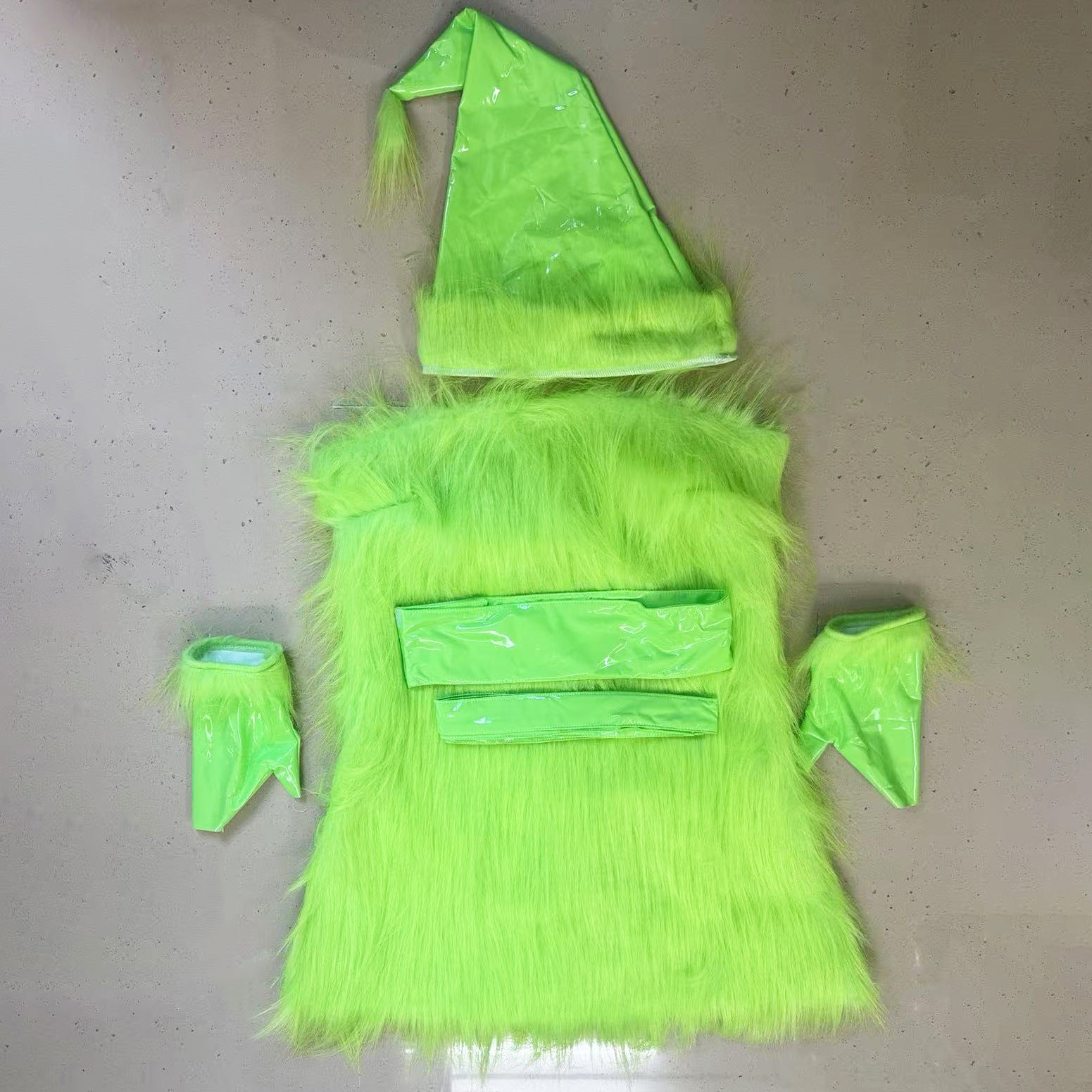 Grinch-Inspired Green Monster Costume