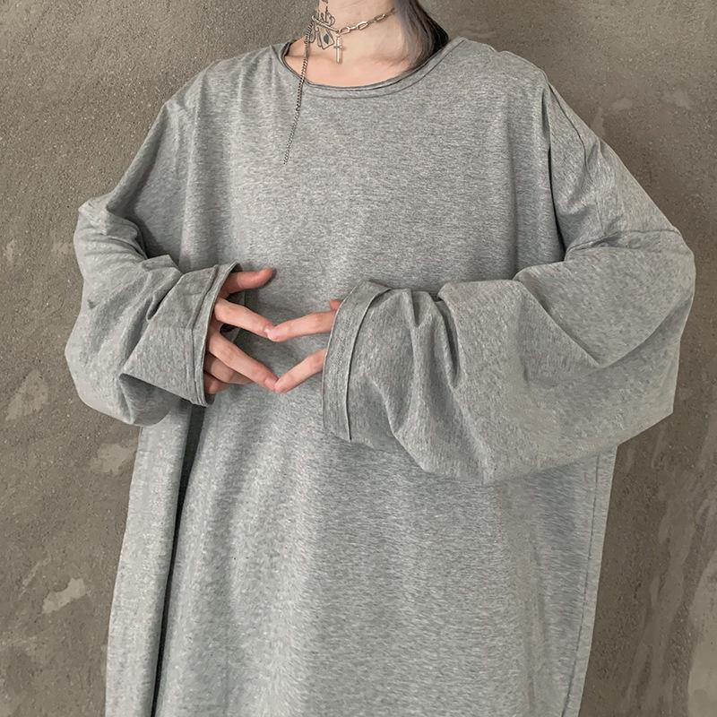 Leisure Loose Black&Gray Sweaters-STYLEGOING