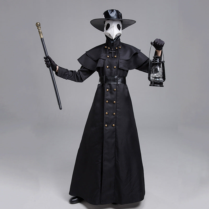 Halloween Medieval Steampunk Plague Doctor Costume for Adults