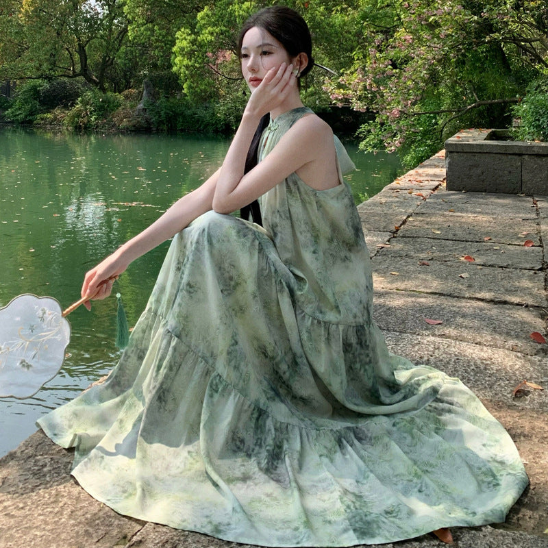 Women's Halter Neck Floral Dress