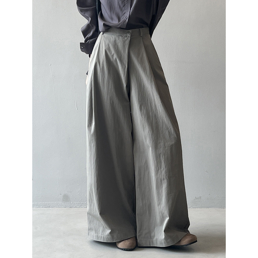 Women's Asymmetric Hem Wide-Leg Pants